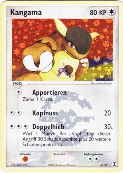 Kangama #6/112 — EX Feuerrot & Blattgrün
