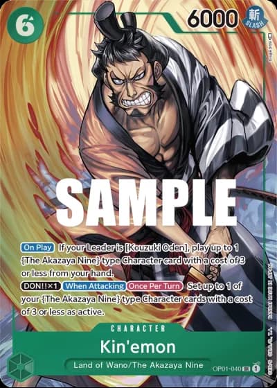 Kin'emon (OP01-040) (Alternative Art) — Romance Dawn (OP01)