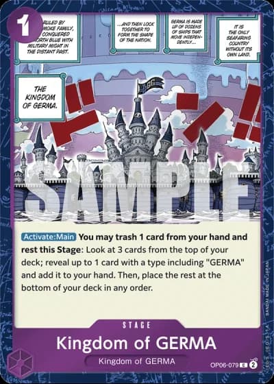 Kingdom of GERMA (OP06-079) (Jolly Roger Foil) — One Piece The Best (PRB01)