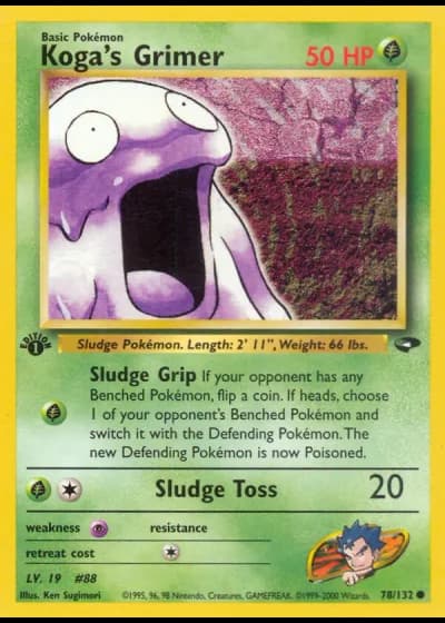 Koga's Grimer #78/132 — Gym Challenge