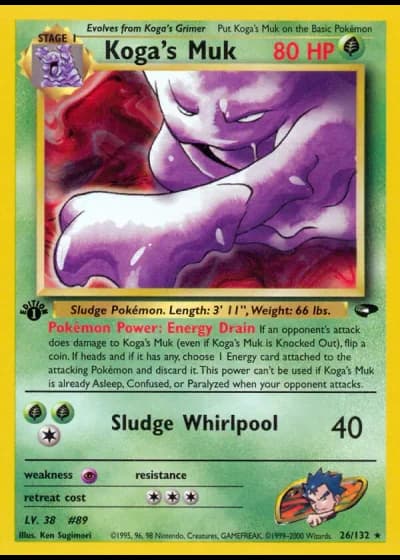 Koga's Muk #26/132 — Gym Challenge