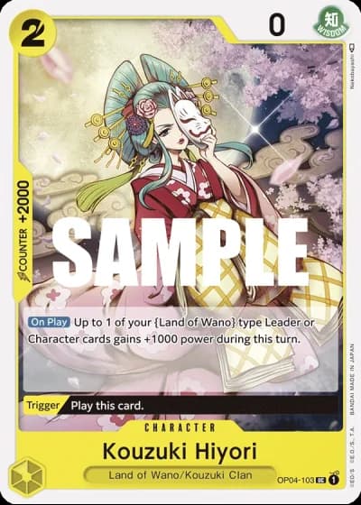 Kouzuki Hiyori (OP04-103) — Kingdoms of Intrigue (OP04)