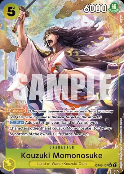 Kouzuki Momonosuke (OP06-107) (Alternative Art) — Wings of the Captain (OP06)