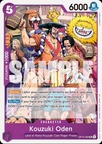 Kouzuki Oden (OP13-063) — Carrying on His Will (OP13)