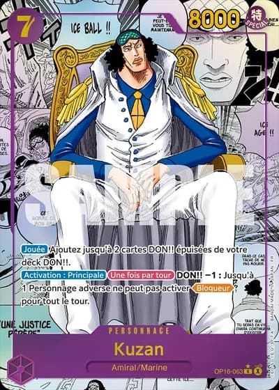 Kuzan (OP16-063) (Alternative Art 2) — L'Heure de la Bataille Décisive (OP16)