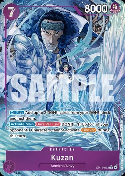 Kuzan (OP16-063) (Alternative Art) — The Time of Battle (OP16)
