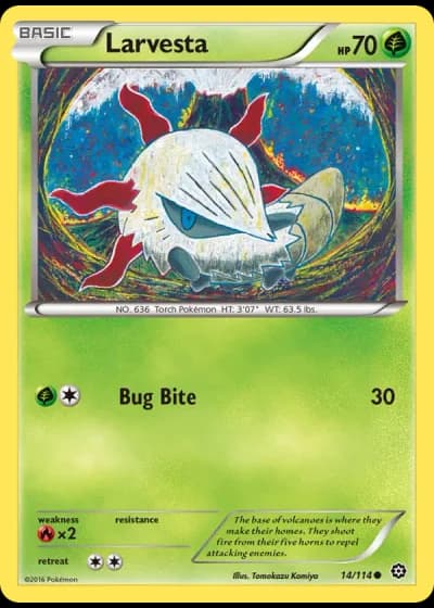 Larvesta #14/114 — Steam Siege