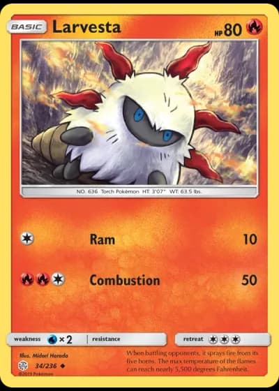 Larvesta #34/236 — Cosmic Eclipse