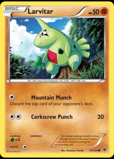 Larvitar #41/124 — Fates Collide