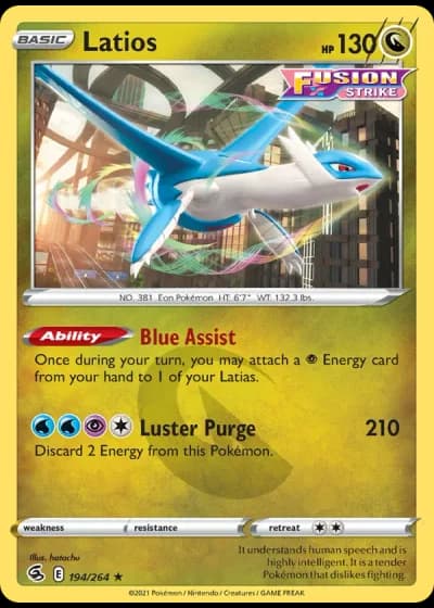 Latios #194/264 — Fusion Strike