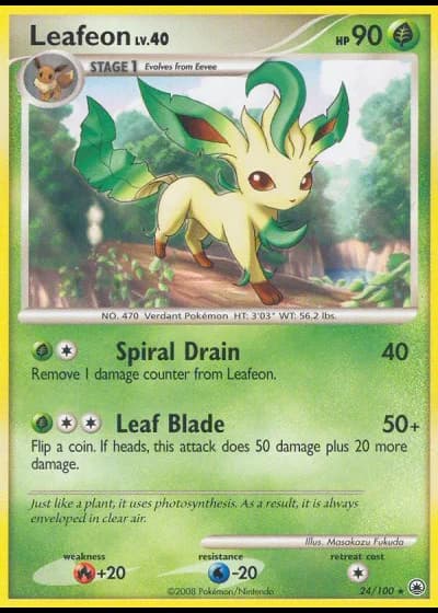 Leafeon #24/100 — Majestic Dawn