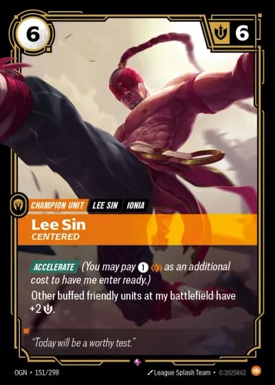 Lee Sin, Centered #151/352 — Origins
