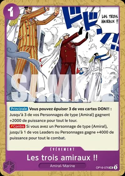 Les trois amiraux !! (OP16-076) — L'Heure de la Bataille Décisive (OP16)