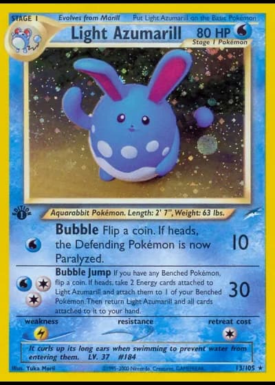 Light Azumarill #13/105 — Neo Destiny