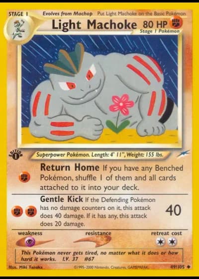 Light Machoke (1ª Edizione) #49/105 — Neo Destiny (1ª Edizione)
