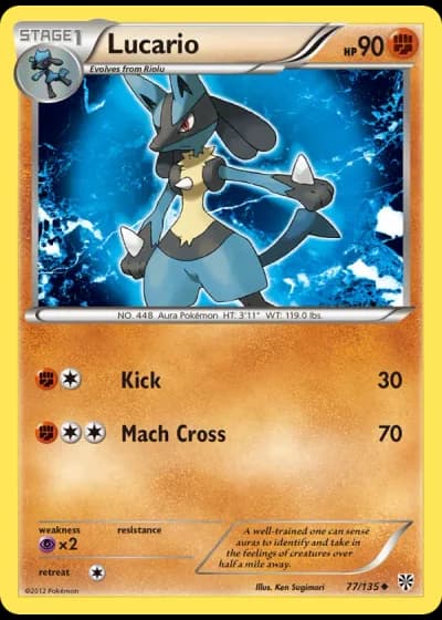 Lucario #77/135 — Plasma Storm