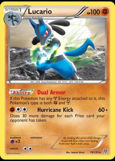 Lucario #78/135 — Plasma Storm