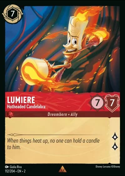 Lumiere - Hotheaded Candelabra #112/204 — Rise of the Floodborn