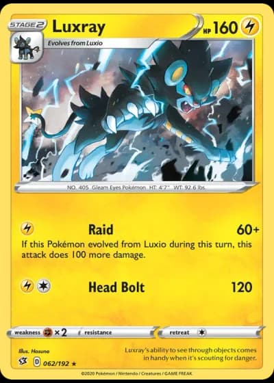 Luxray #62/192 — Rebel Clash