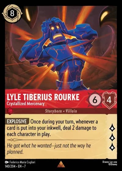 Lyle Tiberius Rourke - Crystallized Mercenary #140/204 — Archazia's Island