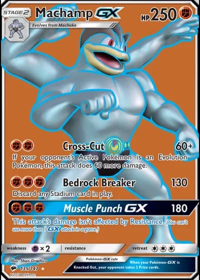 Machamp GX #135/147 — Burning Shadows