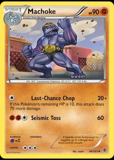 Machoke #48/101 — Plasma Blast