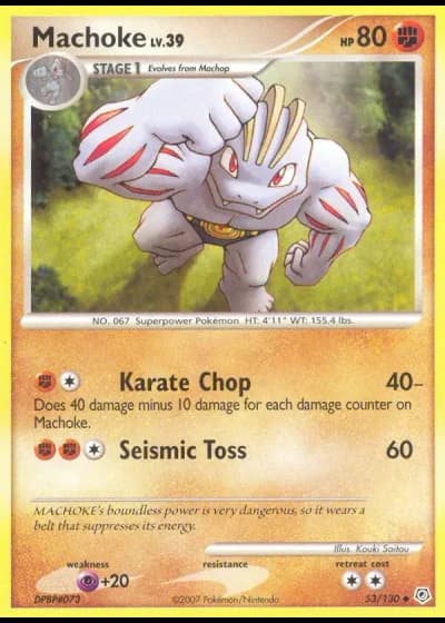 Machoke #53/130 — Diamante & Perla