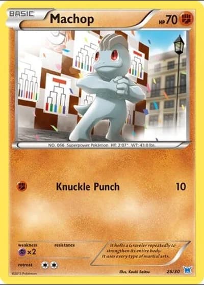 Machop #28/30 — XY trainer Kit (Latios)