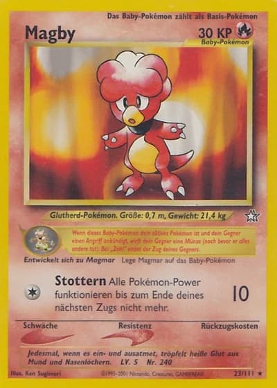 Magby (1. Edition) #23/111 — Neo Genesis (1. Edition)