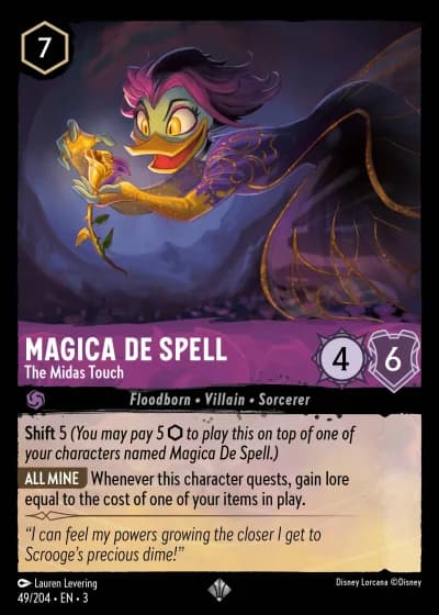 Magica De Spell - The Midas Touch #49/204 — Into the Inklands