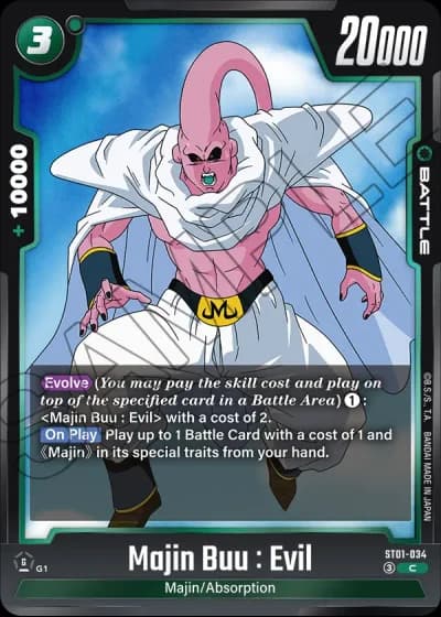 Majin Buu : Evil ST01-034 — Story Booster 01 (ST01)