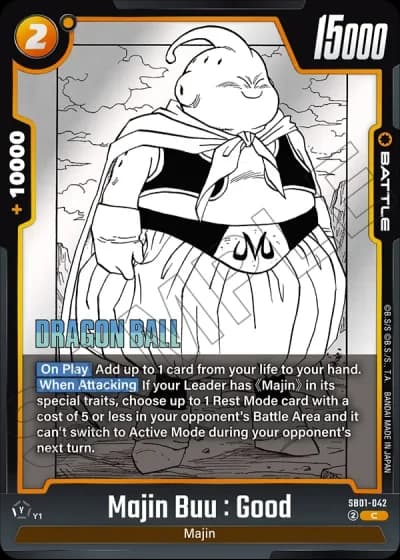 Majin Buu : Good SB01-042 — Manga Booster 01 (SB01)