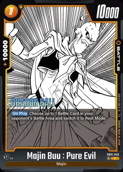 Majin Buu : Pure Evil SB01-040 — Manga Booster 01 (SB01)