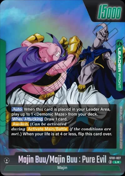 Majin Buu/Majin Buu : Pure Evil (Alternative Art) ST01-027 — Story Booster 01 (ST01)