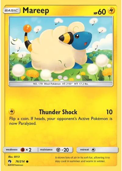 Mareep #76/214 — Lost Thunder