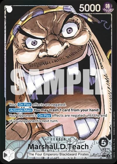 Marshall.D.Teach (OP09-081) (Alternative Art) — Emperors in the New World (OP09)