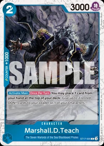 Marshall.D.Teach (ST17-005) (Pirate Foil) — One Piece Card The Best Vol.2(PRB02)