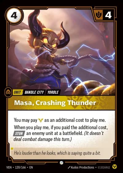 Masa, Crashing Thunder #120/248 — Vendetta