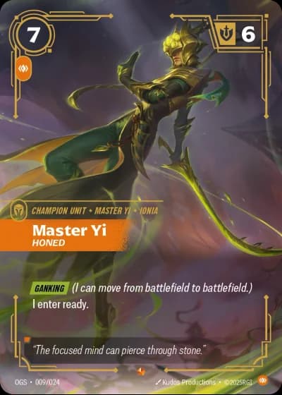 Master Yi, Honed #009/24 — Proving Grounds