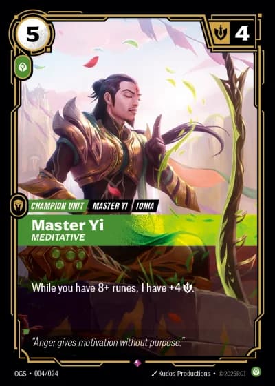 Master Yi, Meditative #004/24 — Proving Grounds