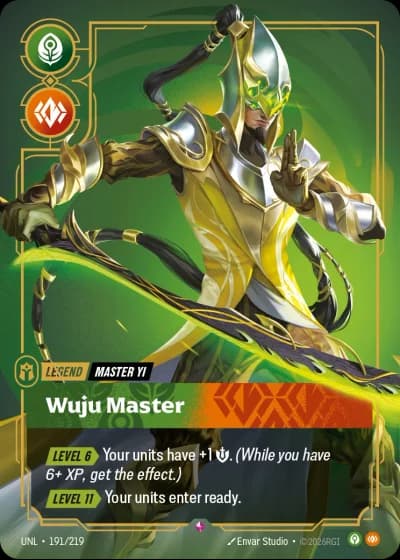 Master Yi, Wuju Master #191/308 — Unleashed