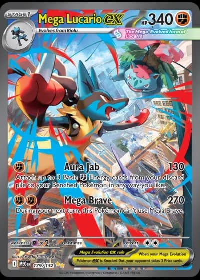 Mega Lucario ex #179/132 — Mega Evolution