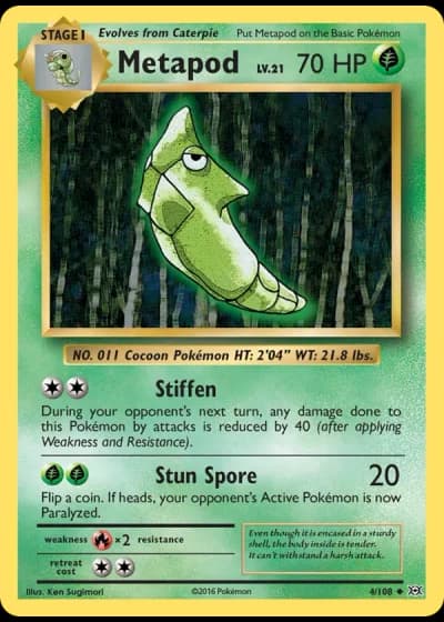 Metapod #4/108 — Evolutions