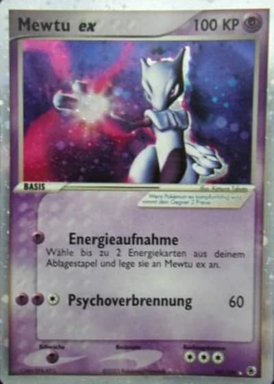 Mewtu ex #101/109 — EX Rubin & Saphir