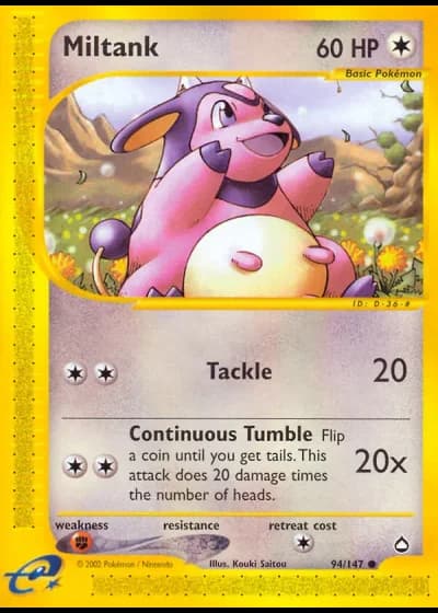 Miltank #94/147 — Aquapolis