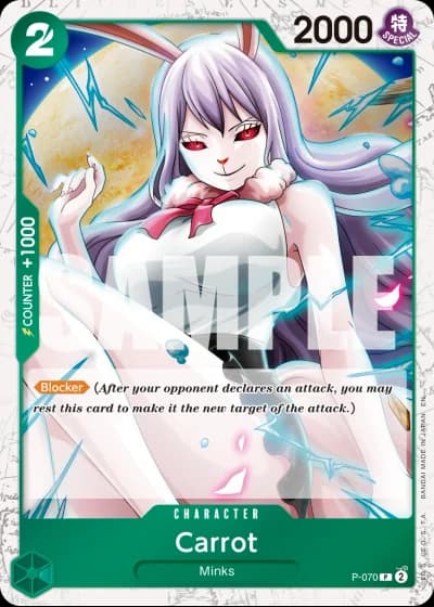 Minks (P-070) (Pirate Foil) — One Piece Card The Best Vol.2(PRB02)
