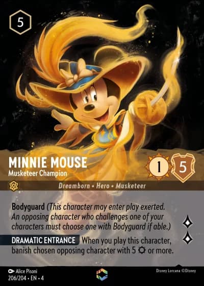 Minnie Mouse - Musketeer Champion #206/204 — Ursula's Return