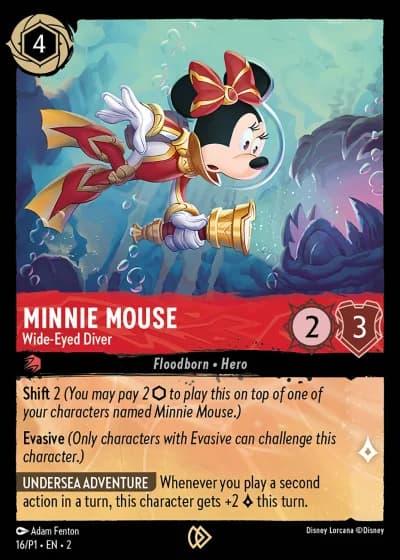 Minnie Mouse - Wide-Eyed Diver #16/204 — Rise of the Floodborn