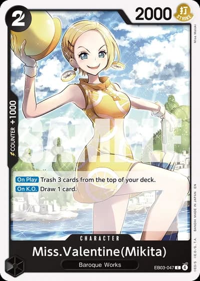 Miss.Valentine(Mikita) (EB03-047) — ONE PIECE Heroines Edition (EB03)