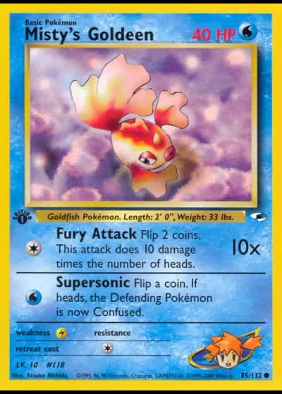 Misty's Goldeen #85/132 — Gym Heroes